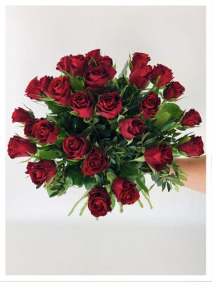Bouquet rond -  roses rouges