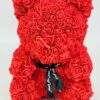 O ROUGE Ourson fleurs de mousse Rouge