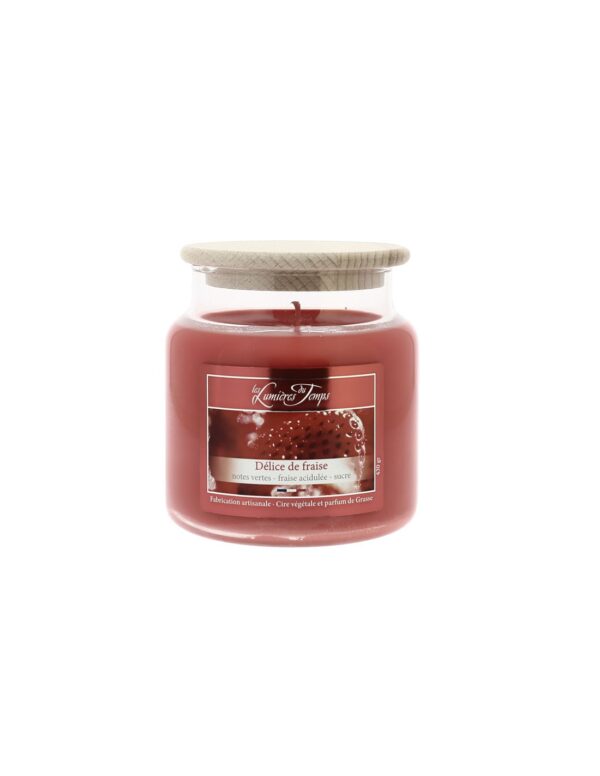 Bougie colorée Délice de Fraise