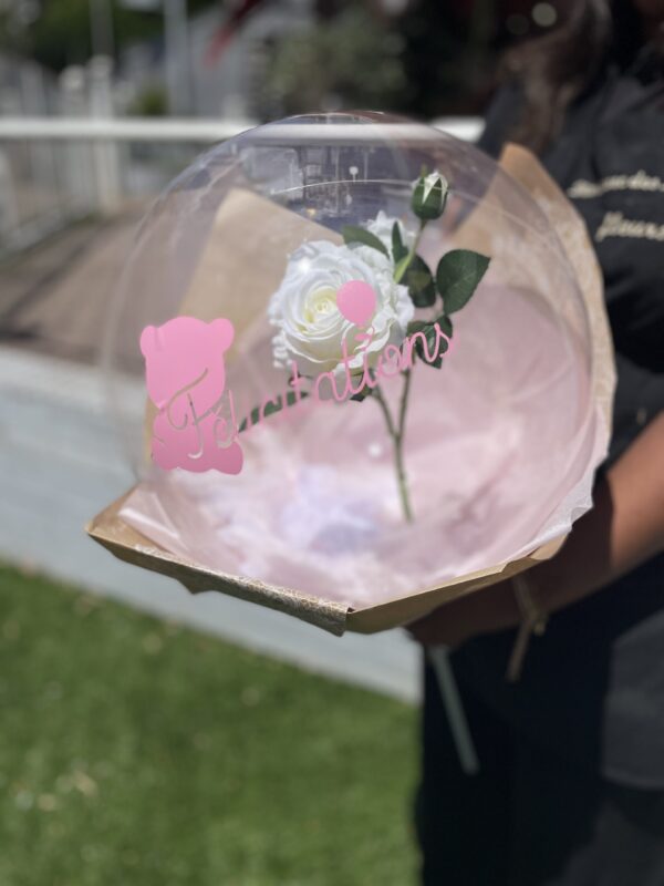 Bulle de bonheur rose