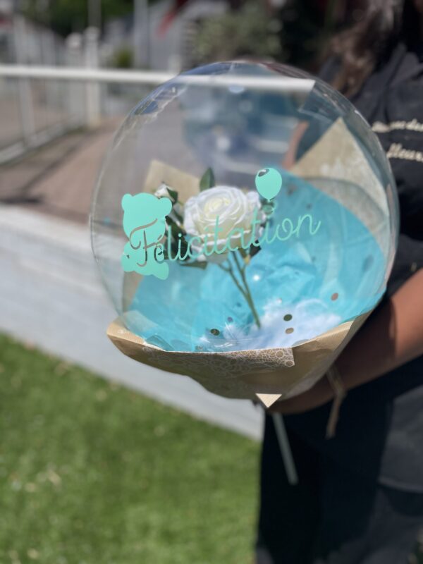 Bulle de bonheur bleu